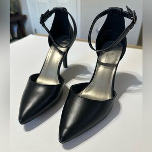 Shein 3-inch Black Stiletto Sandals with Strap